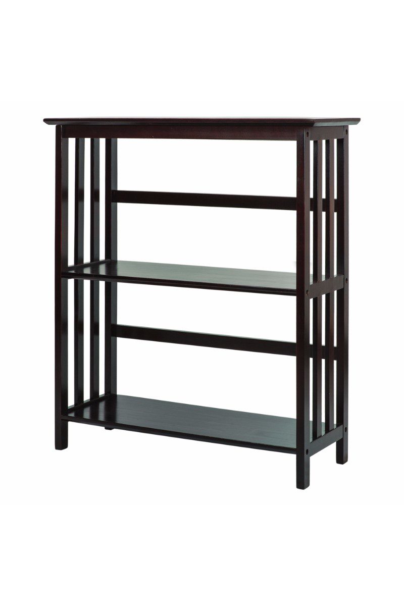 3 Shelf Folding Stackable Bookcase 27 5 Wide Casual Home 3 Shelf Folding Stackable Bookcase 27 5 Wide