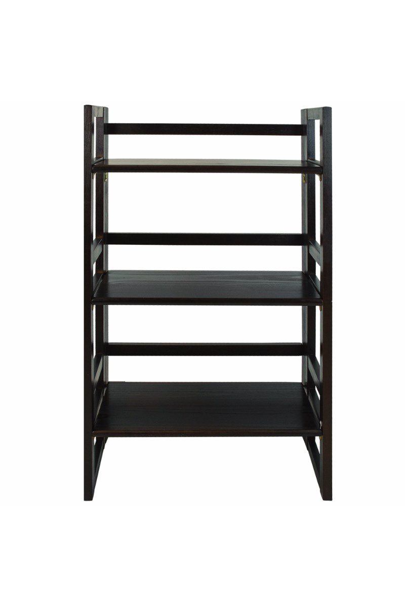 3 Shelf Folding Student Bookcase 20 75 Wide Casual Home 3 Shelf Folding Student Bookcase 20 75 Wide