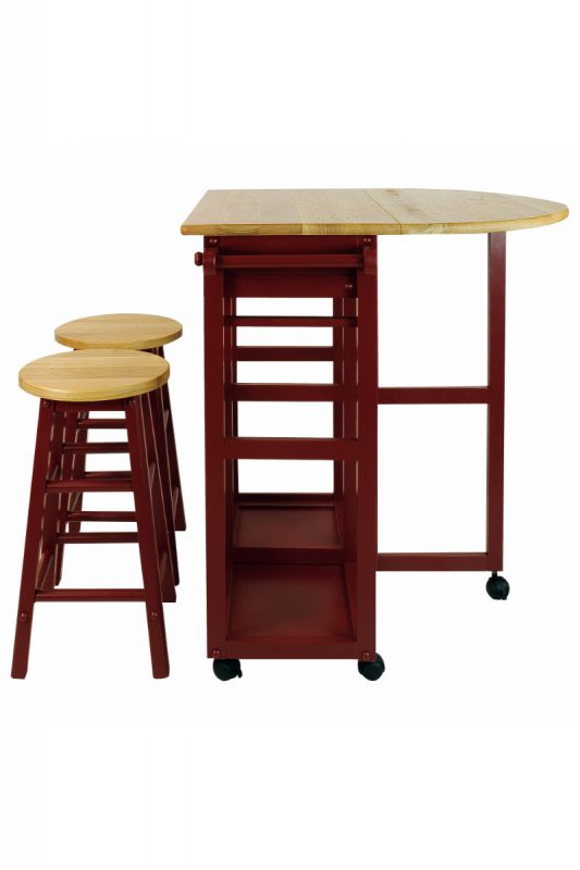 Breakfast Cart with DropLeaf Table Casual Home