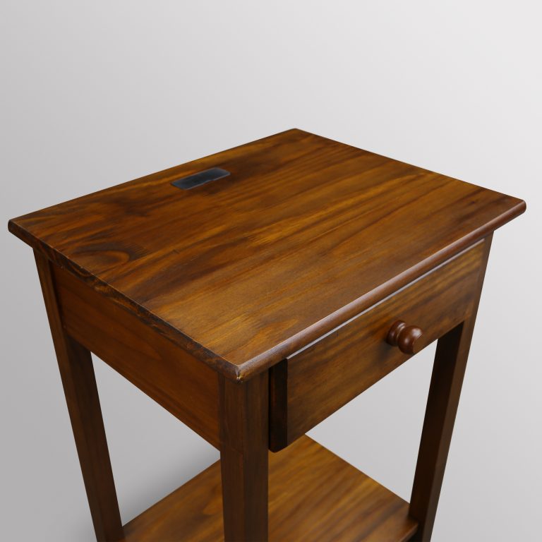 Night Owl Nightstand with USB Ports Casual Home