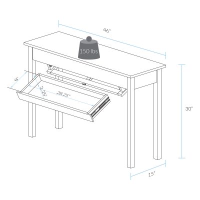 Secret Compartment Furniture Design - Kennedy Table with Concealed Drawer