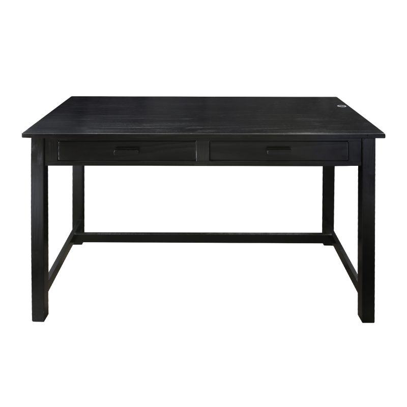 Jefferson Work Desk With Concealed Side Drawer Concealment