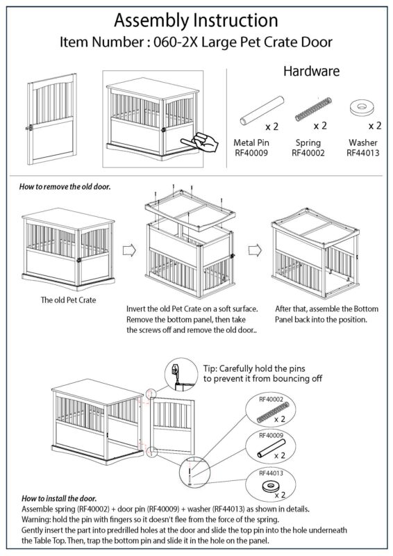 Replacement door for Pet Crate Casual Home