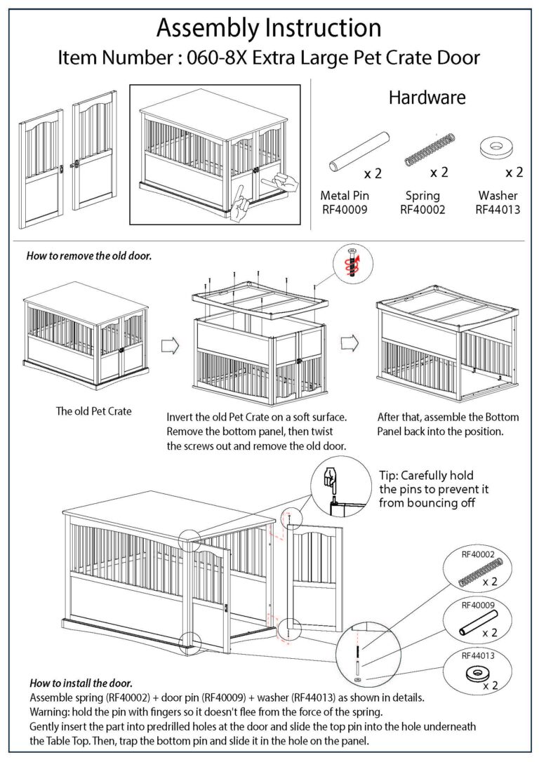 Replacement door for Pet Crate Casual Home