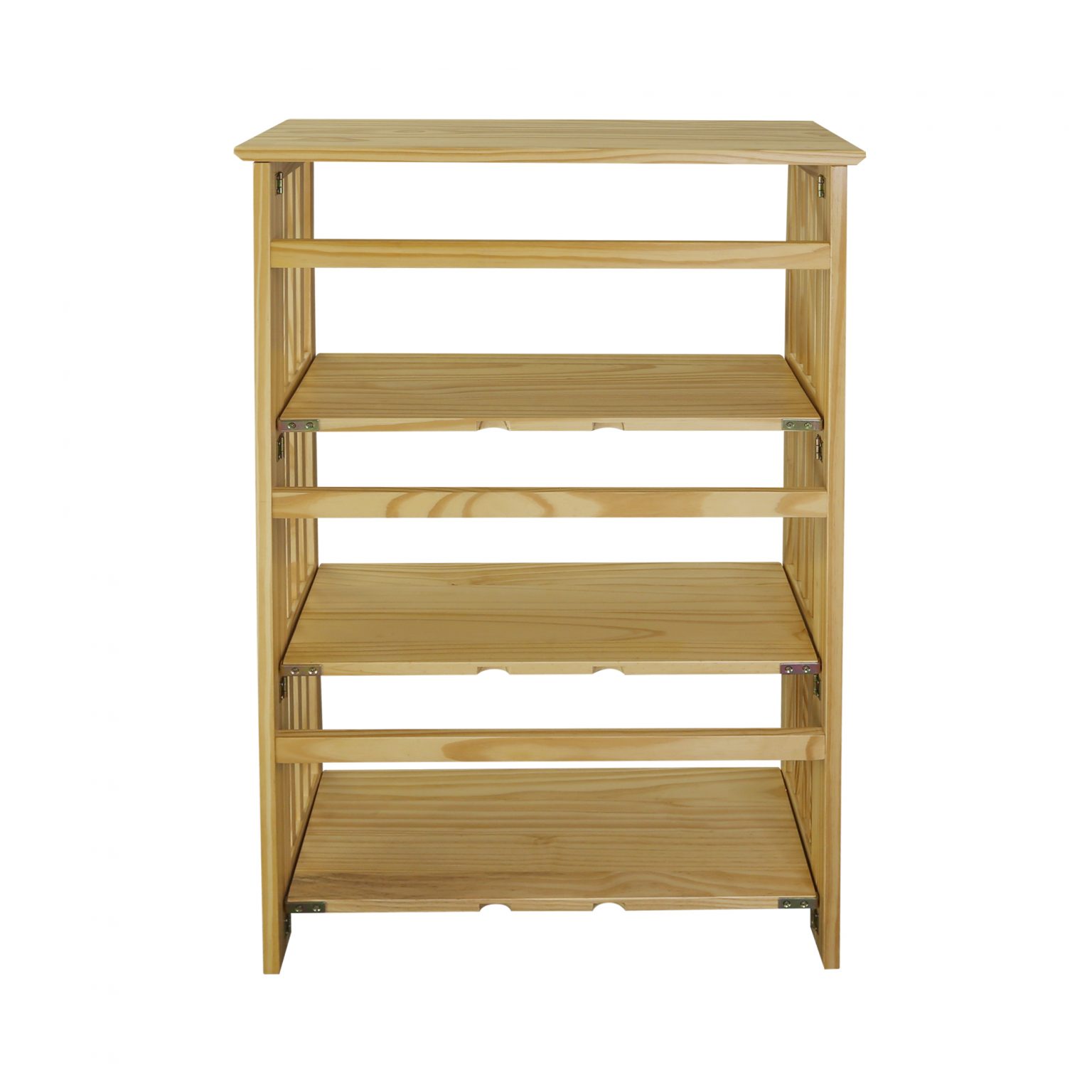 Soho Manhattan 4-Shelf Folding Bookcase 26″ Wide – Natural - Casual Home